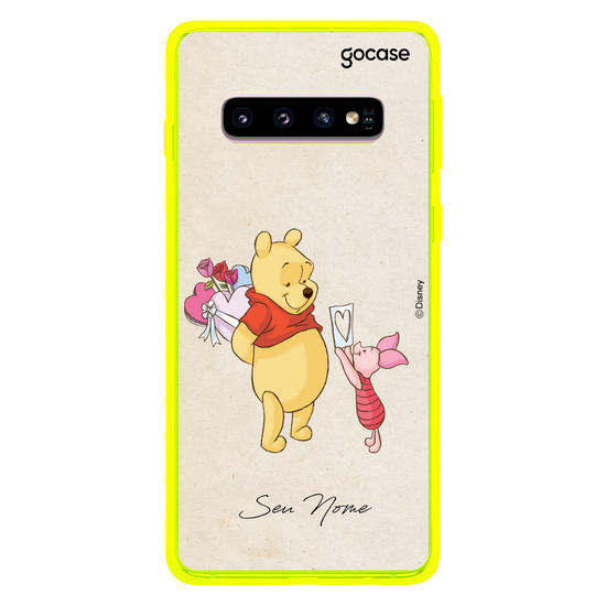 Capinha para celular Disney - Ursinho Pooh e Leitão