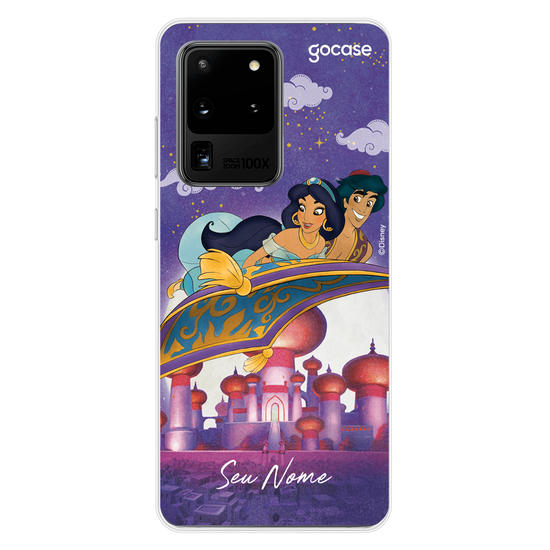 Capinha para celular Disney - Jasmine e Aladdin - Num Tapete a Voar