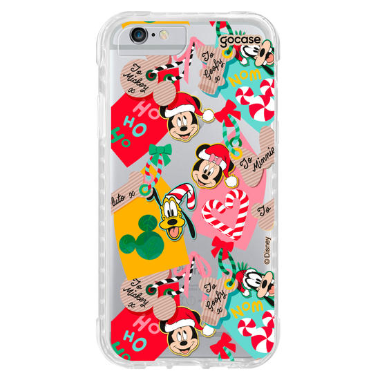 Capinha para celular Mickey & Amigos - Patches Natalinos
