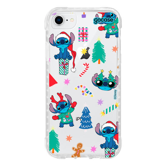 Capinha para celular Lilo & Stitch - Stitch Christmas Patches
