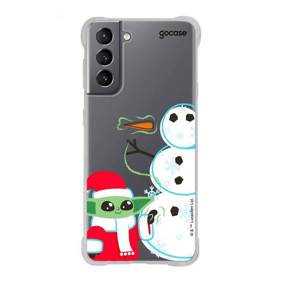 Capinha para celular Star Wars - Baby Yoda Feliz Natal