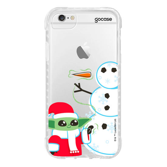 Capinha para celular Star Wars - Baby Yoda Feliz Natal