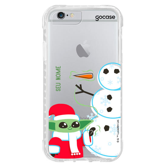 Capinha para celular Star Wars - Baby Yoda Feliz Natal