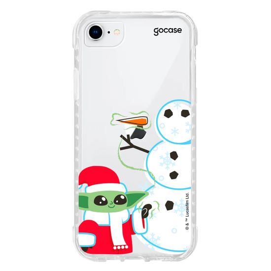 Capinha para celular Star Wars - Baby Yoda Feliz Natal
