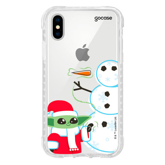 Capinha para celular Star Wars - Baby Yoda Feliz Natal