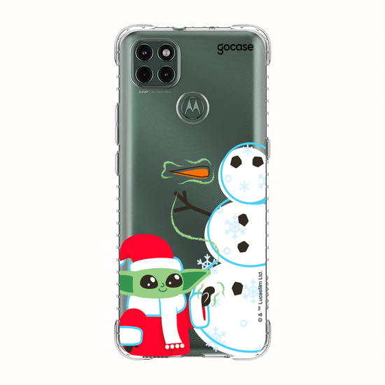 Capinha para celular Star Wars - Baby Yoda Feliz Natal