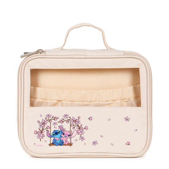 Necessaire Makeup Double -  Stitch e Angel - Jardim