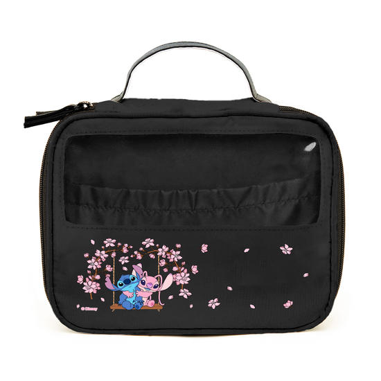 Necessaire Makeup Double -  Stitch e Angel - Jardim