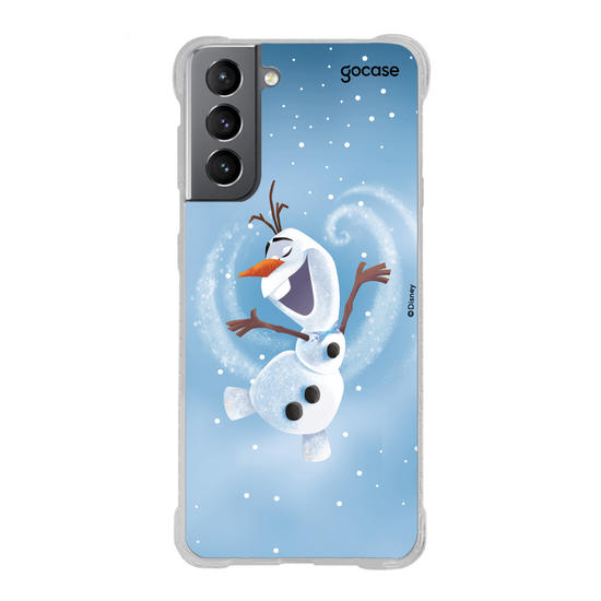 Capinha para celular Disney - Olaf - Brincando na Neve