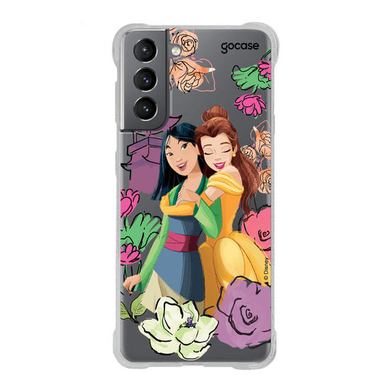 Capinha para celular Disney - Princesas - Mulan e Bela