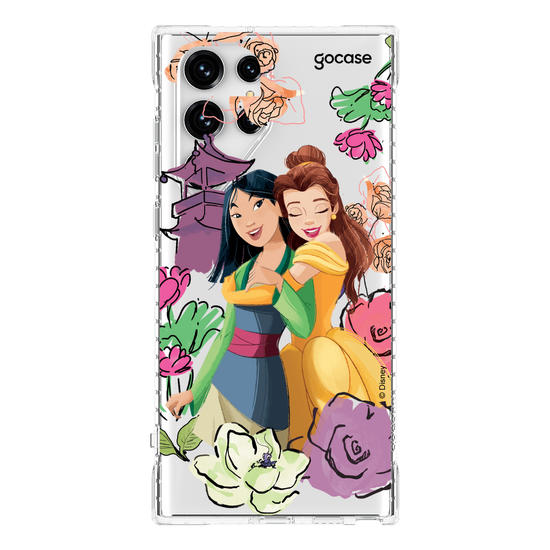 Capinha para celular Disney - Princesas - Mulan e Bela