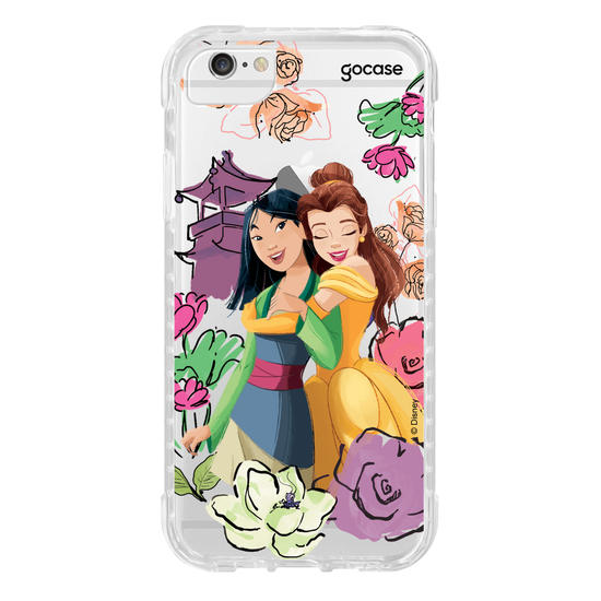 Capinha para celular Disney - Princesas - Mulan e Bela
