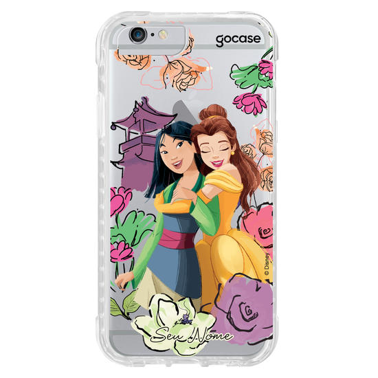 Capinha para celular Disney - Princesas - Mulan e Bela