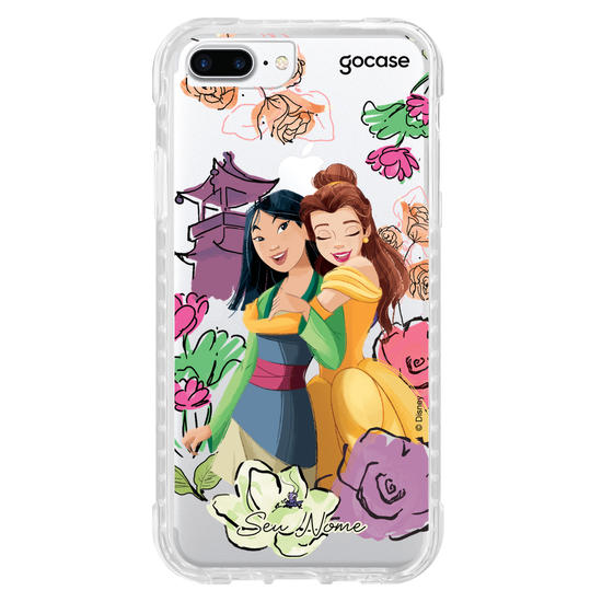 Capinha para celular Disney - Princesas - Mulan e Bela