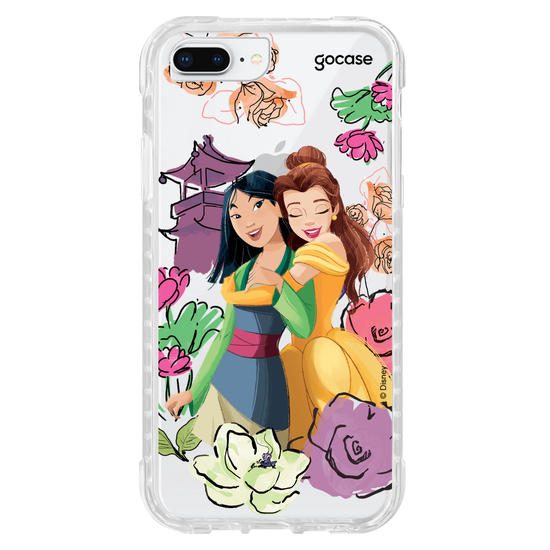 Capinha para celular Disney - Princesas - Mulan e Bela