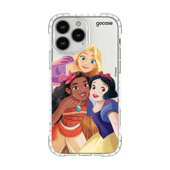 Capinha para celular Disney - Princesas - Branca de Neve, Moana e Rapunzel