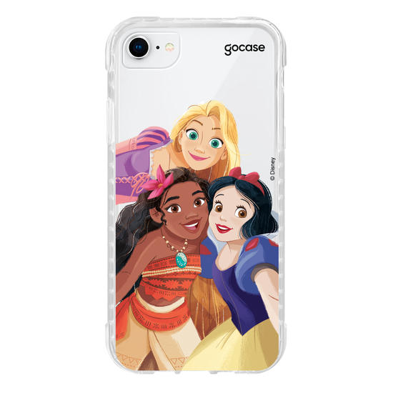 Capinha para celular Disney - Princesas - Branca de Neve, Moana e Rapunzel