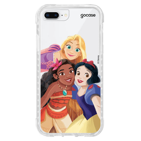 Capinha para celular Disney - Princesas - Branca de Neve, Moana e Rapunzel