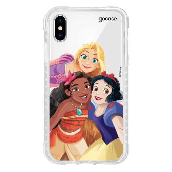 Capinha para celular Disney - Princesas - Branca de Neve, Moana e Rapunzel