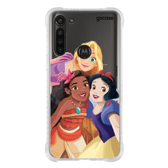Capinha para celular Disney - Princesas - Branca de Neve, Moana e Rapunzel