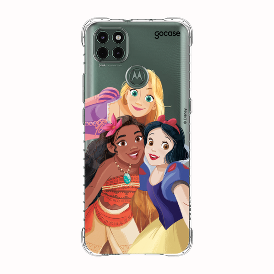 Capinha para celular Disney - Princesas - Branca de Neve, Moana e Rapunzel