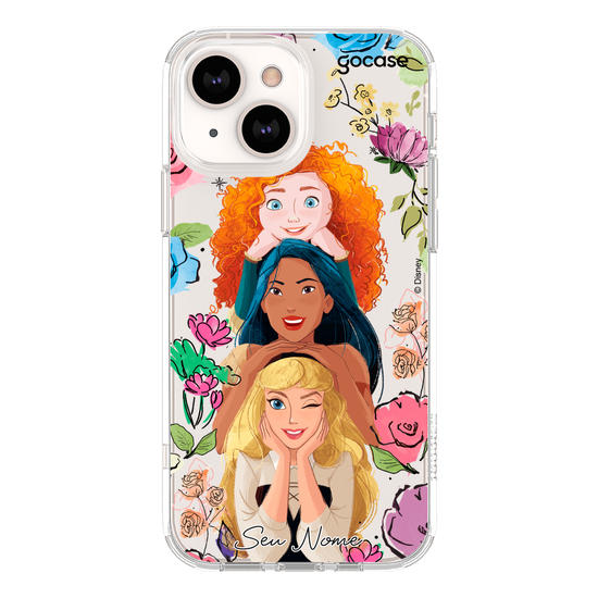 Capinha para celular Disney - Princesas - Merida, Pocahontas e Aurora