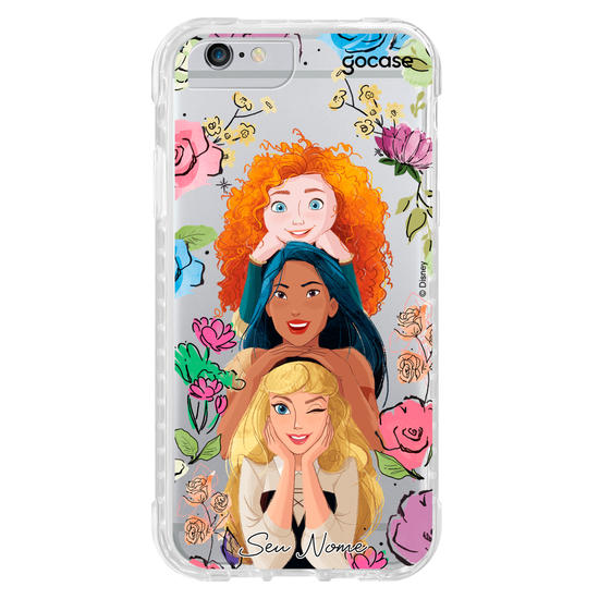 Capinha para celular Disney - Princesas - Merida, Pocahontas e Aurora