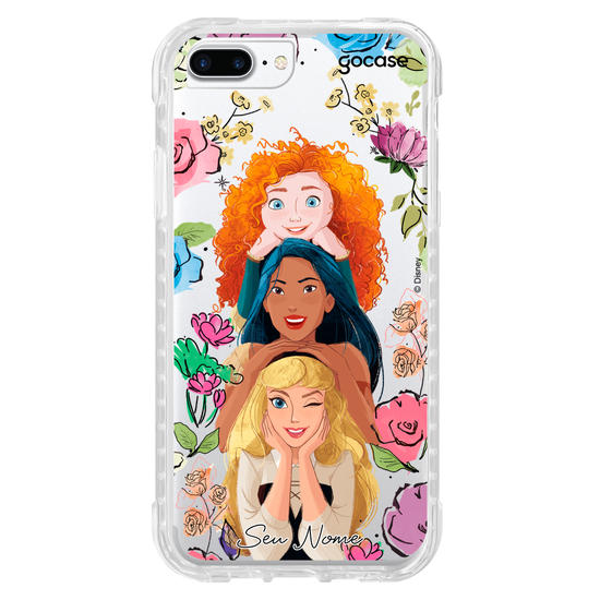 Capinha para celular Disney - Princesas - Merida, Pocahontas e Aurora