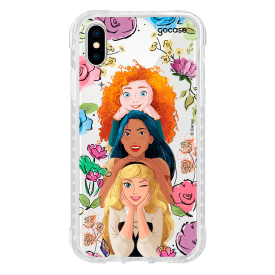Capinha para celular Disney - Princesas - Merida, Pocahontas e Aurora