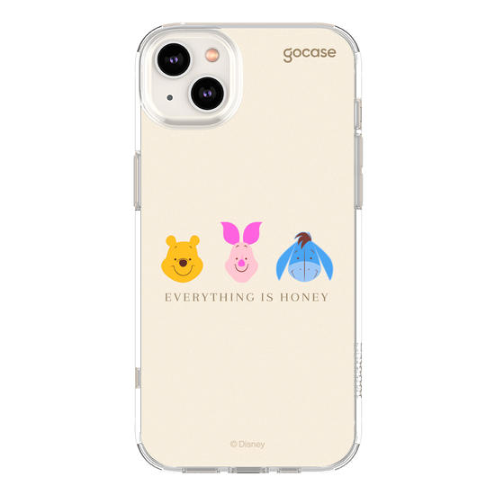 Capinha para celular Ursinho Pooh - Emoji e Frase Minimalista