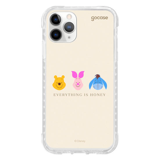 Capinha para celular Ursinho Pooh - Emoji e Frase Minimalista