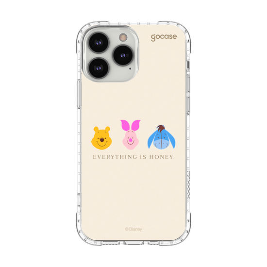 Capinha para celular Ursinho Pooh - Emoji e Frase Minimalista