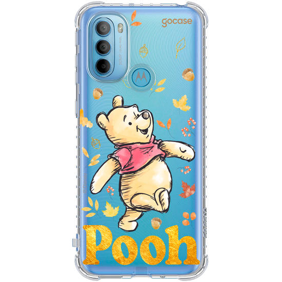 Capinha para celular  Ursinho Pooh - Folhas de Outono