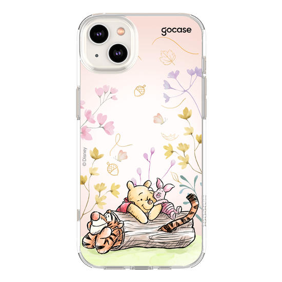 Capinha para celular  Ursinho Pooh - Amigos do Pooh no Outono