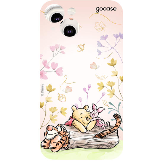 Capinha para celular  Ursinho Pooh - Amigos do Pooh no Outono