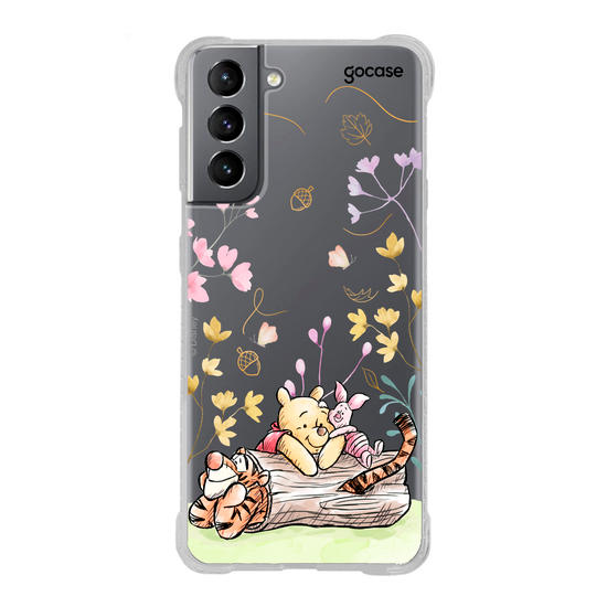 Capinha para celular  Ursinho Pooh - Amigos do Pooh no Outono