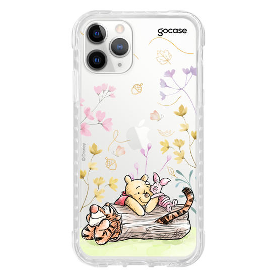 Capinha para celular  Ursinho Pooh - Amigos do Pooh no Outono