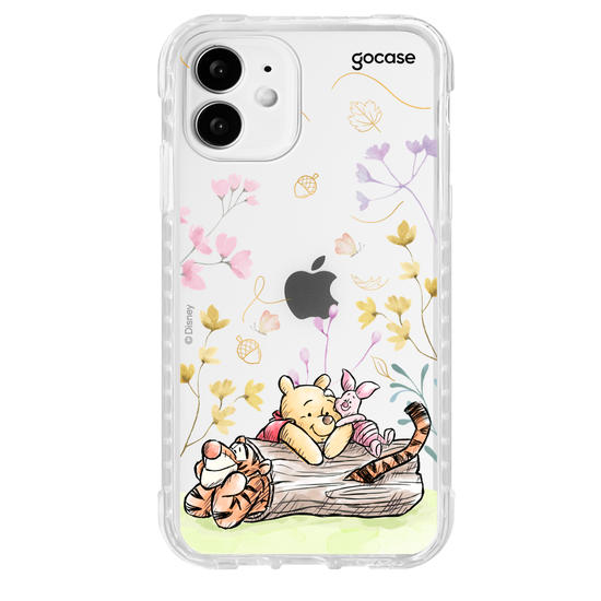 Capinha para celular  Ursinho Pooh - Amigos do Pooh no Outono