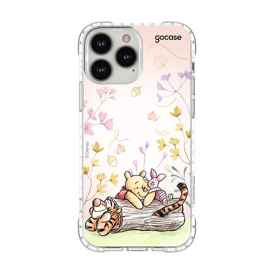 Capinha para celular  Ursinho Pooh - Amigos do Pooh no Outono