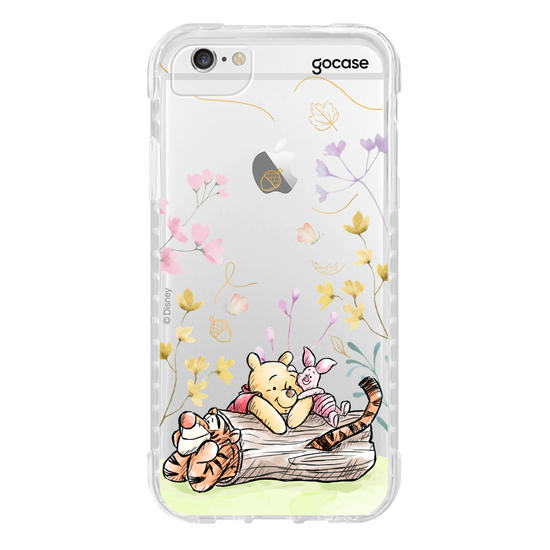 Capinha para celular  Ursinho Pooh - Amigos do Pooh no Outono