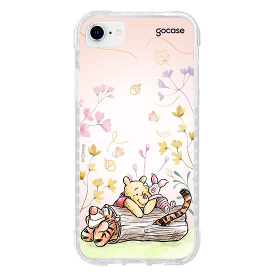 Capinha para celular  Ursinho Pooh - Amigos do Pooh no Outono