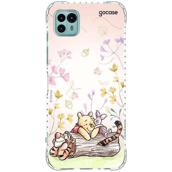 Capinha para celular  Ursinho Pooh - Amigos do Pooh no Outono