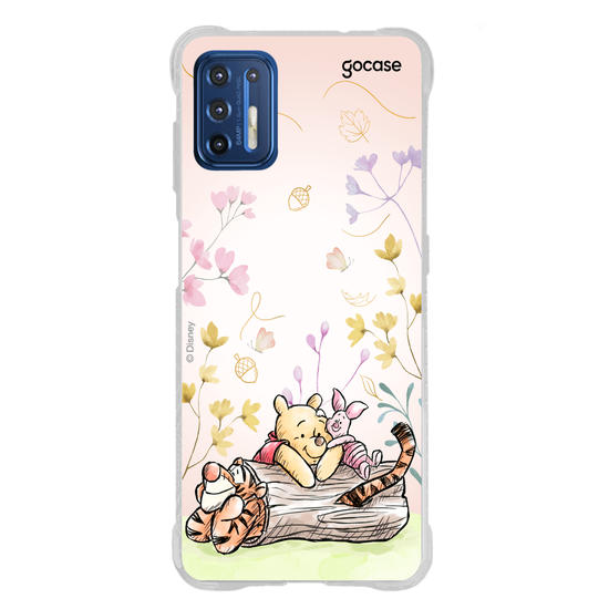 Capinha para celular  Ursinho Pooh - Amigos do Pooh no Outono
