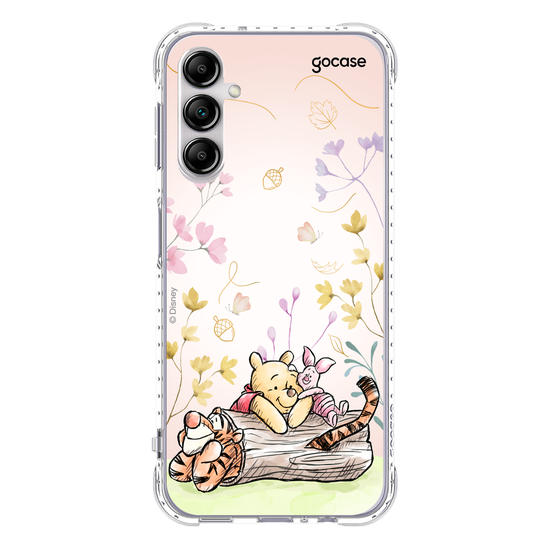 Capinha para celular  Ursinho Pooh - Amigos do Pooh no Outono