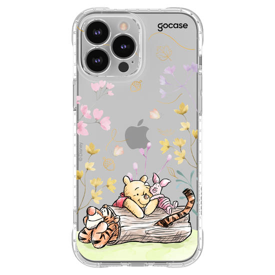 Capinha para celular  Ursinho Pooh - Amigos do Pooh no Outono