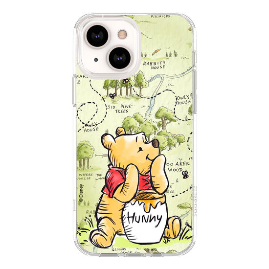 Ursinho Pooh - Green Map Phone Case