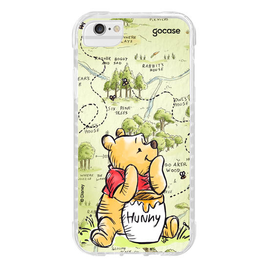 Capinha para celular Ursinho Pooh - Green Map