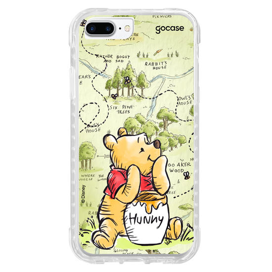 Capinha para celular Ursinho Pooh - Green Map
