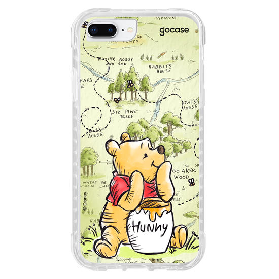 Capinha para celular Ursinho Pooh - Green Map