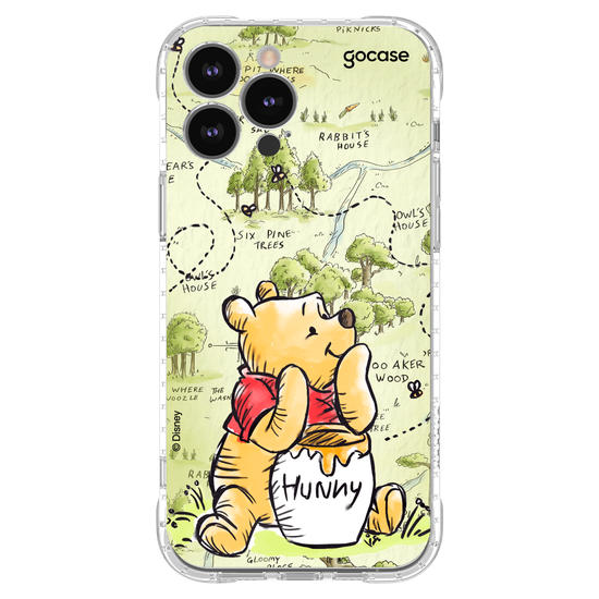 Capinha para celular Ursinho Pooh - Green Map